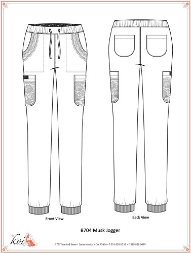 																	Женские медицинские брюки KOI B704R																