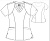																	Женский медицинский топ Barco Uniforms 5105 США																