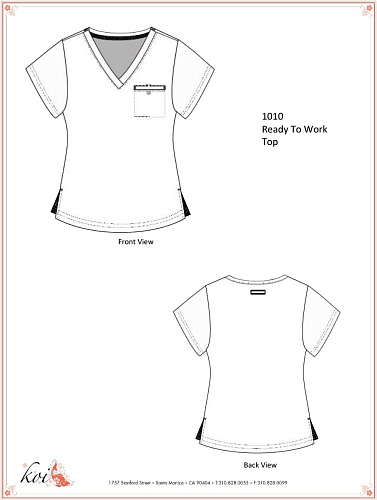 																	Женский медицинский топ KOI 1010																