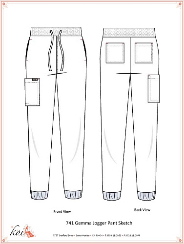 																	Женские медицинские брюки KOI 741T																