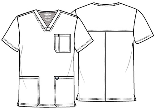																	Мужской медицинский топ Cherokee WW670																