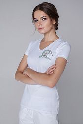 																	Женская медицинская футболка ENIGMA 617001 Россия																