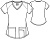 																	Женский медицинский топ Barco Uniforms SK101 США																