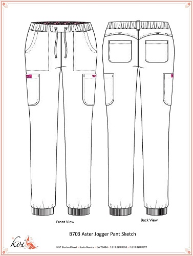 																	Женские медицинские брюки KOI B703T																