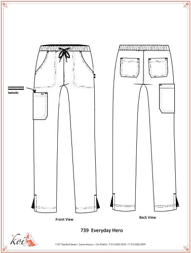 																	Женские медицинские брюки KOI 739T																