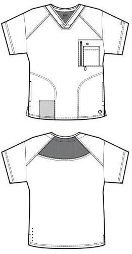																	Мужской медицинский топ Barco Uniforms 0115																
