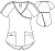 																	Женский медицинский топ Barco Uniforms BWT008																