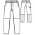 																	Мужские медицинские брюки Barco Uniforms BWP508																