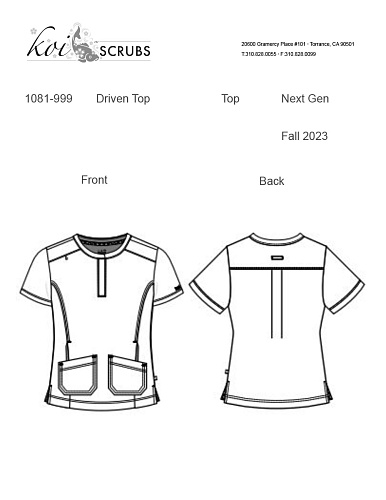 																	Женский медицинский топ KOI 1081 США																