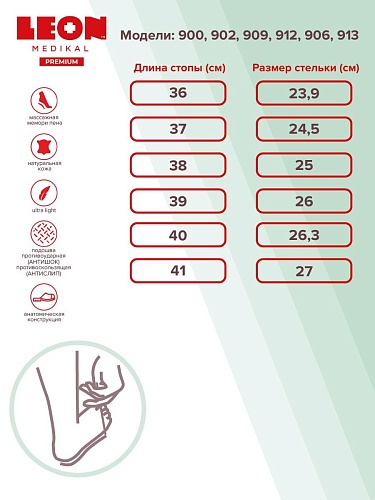 																	Медицинская обувь Leon MED913W																